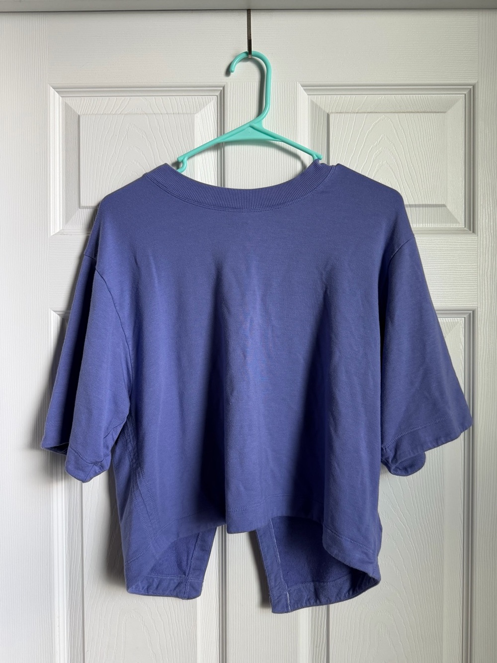 Athleta Short Sleeve Cropped Tee - Purple